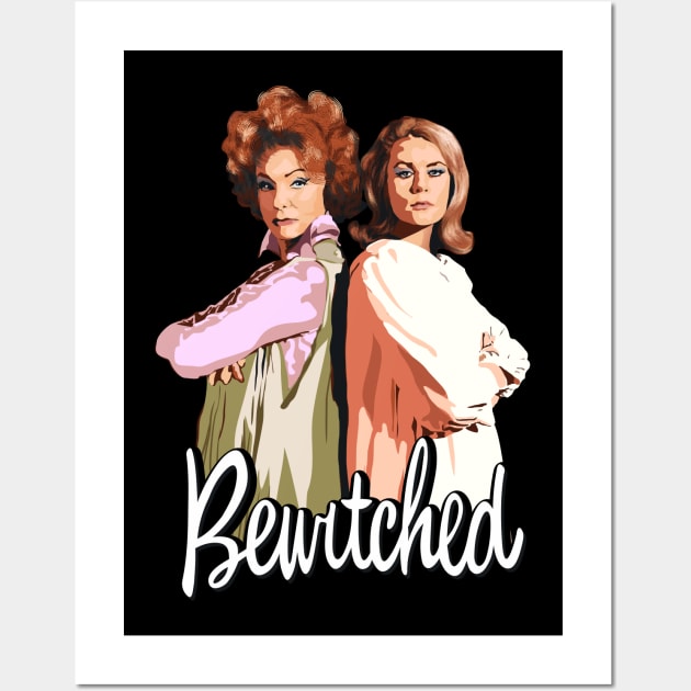 Bewitched. Samantha Darrin and Endora. Wall Art by Olgakunz